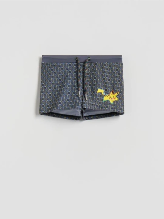 Foto del prodotto Reserved - Pantaloncini mare Pokémon - grigio scuro