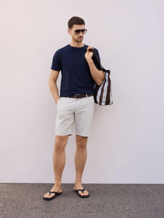 Foto del prodotto Reserved - Pantaloncini regular in misto lino - beige