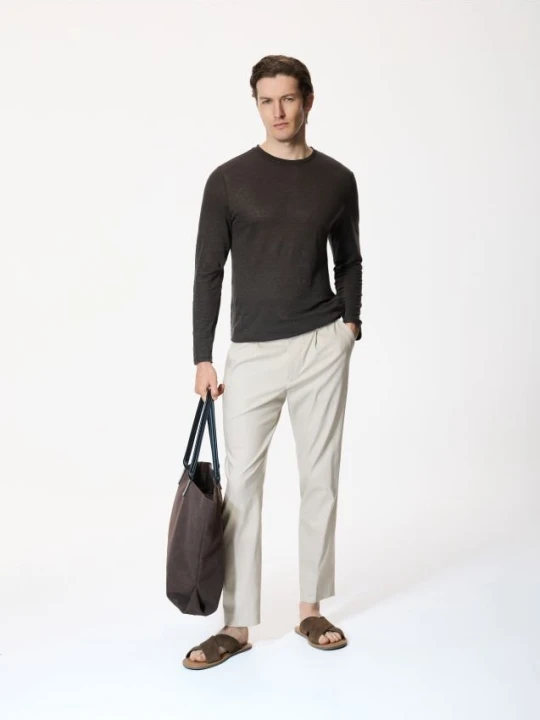 Foto del prodotto Reserved - Pantaloni carrot loose con lino - beige