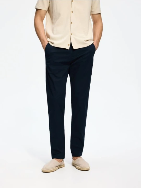 Foto del prodotto Reserved - Pantaloni chino con pince - blu scuro