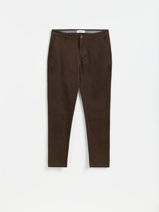 Foto del prodotto Reserved - Pantaloni chino con pince - marrone scuro