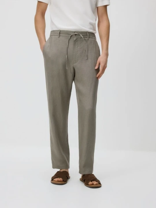 Foto del prodotto Reserved - Pantaloni chino dritti in lino - beige