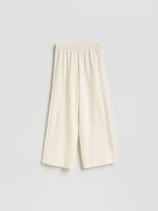 Foto del prodotto Reserved - Pantaloni in misto cotone con strisce laterali - nude