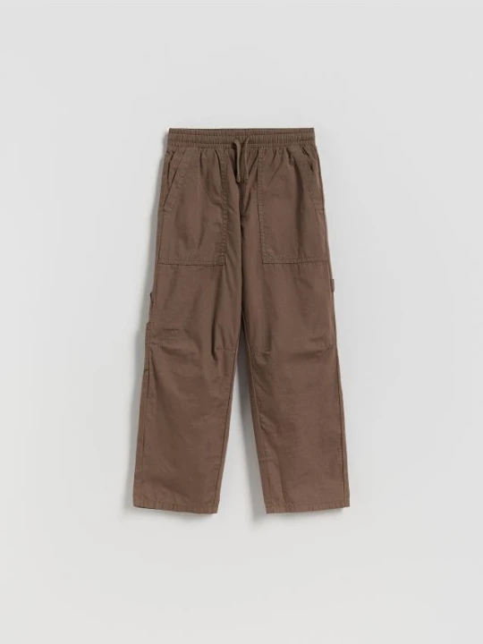 Foto del prodotto Reserved - Pantaloni paracadutista in cotone - marrone scuro