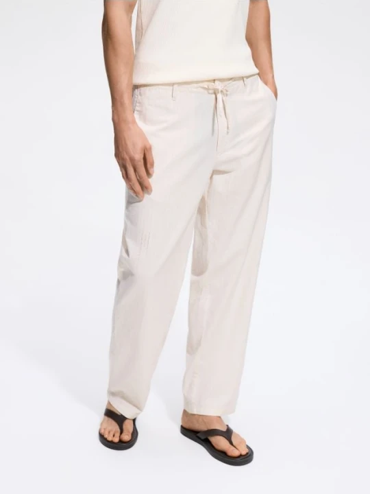 Foto del prodotto Reserved - Pantaloni relaxed straight - panna