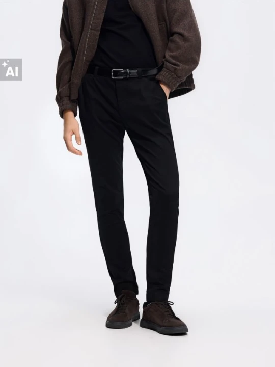 Foto del prodotto Reserved - Pantaloni skinny in misto cotone - nero