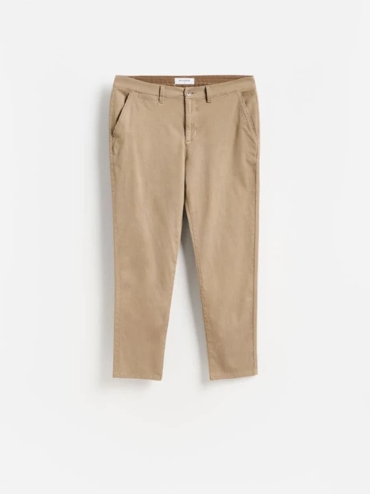 Foto del prodotto Reserved - Pantaloni slim fit in lyocell - beige