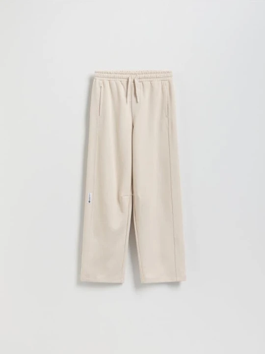 Foto del prodotto Reserved - Pantaloni wide leg in misto cotone - beige