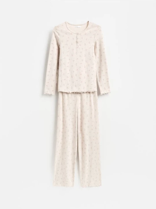 Foto del prodotto Reserved - Pigiama due pezzi con modal - beige