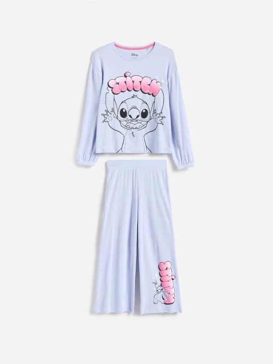 Foto del prodotto Reserved - Pigiama due pezzi Lilo & Stitch - lavanda