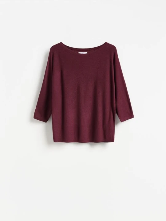 Foto del prodotto Reserved - Plain viscose rich jumper - viola scuro
