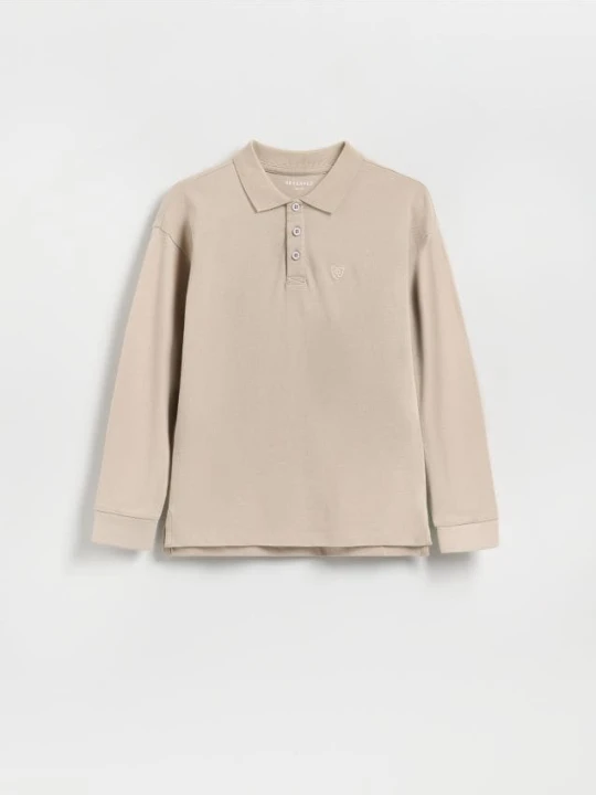 Foto del prodotto Reserved - Polo a maniche lunghe in cotone - beige