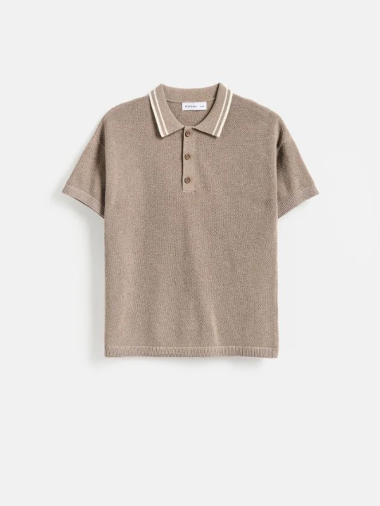 Foto del prodotto Reserved - Polo in maglia a maniche corte - marrone