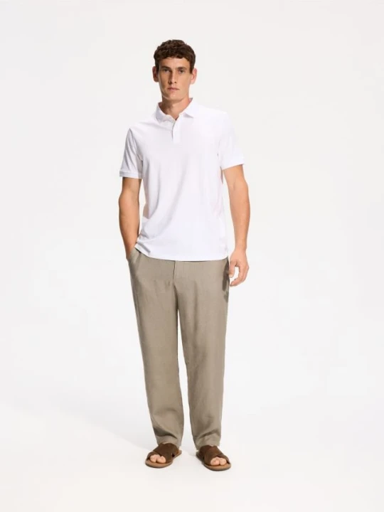 Foto del prodotto Reserved - Polo regular fit in cotone - bianco