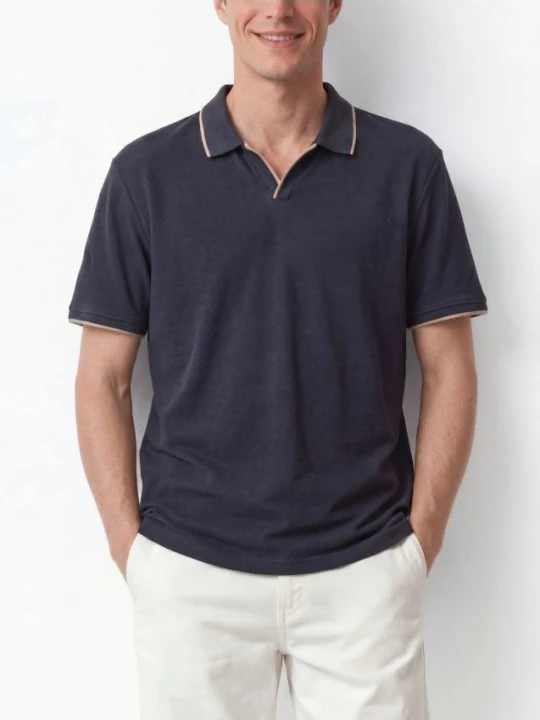 Foto del prodotto Reserved - Polo regular fit in cotone - grigio scuro