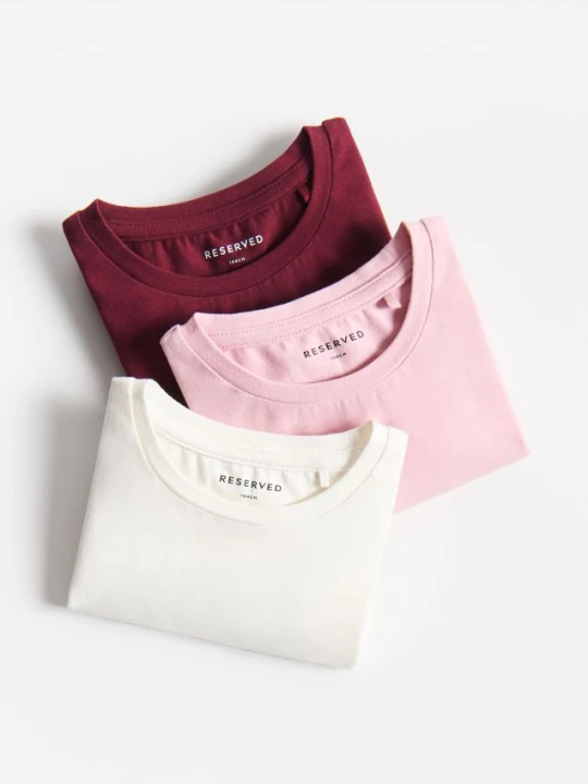 Foto del prodotto Reserved - Set 3 T-shirt basic - multicolore