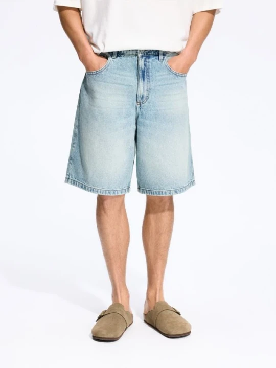 Foto del prodotto Reserved - Shorts in denim baggy - blu