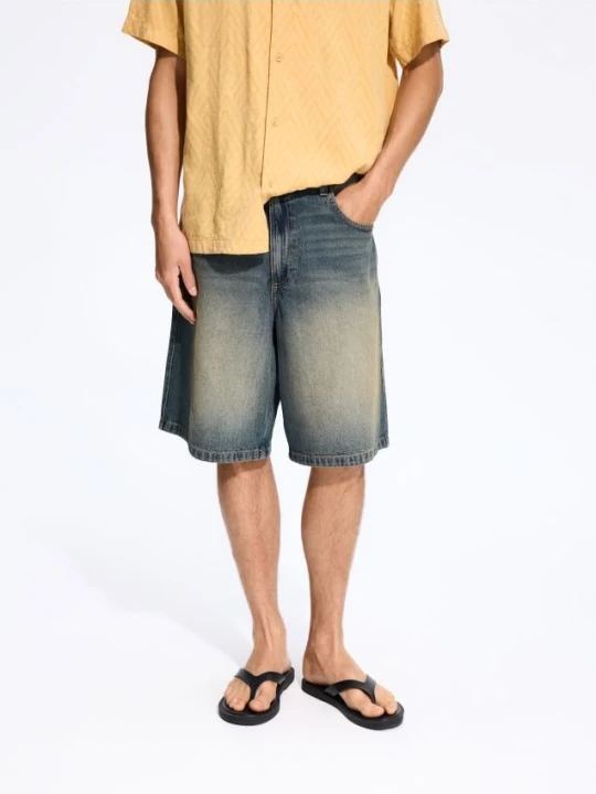 Foto del prodotto Reserved - Shorts in denim baggy - blu scuro