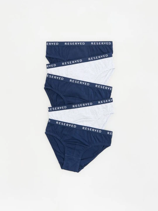 Foto del prodotto Reserved - Slip in cotone 5 pezzi - blu scuro
