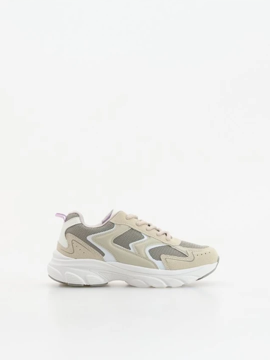 Foto del prodotto Reserved - Sneakers in materiali misti combinati - beige