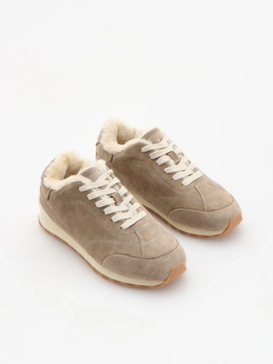 Foto del prodotto Reserved - Sneakers in materiali misti combinati - grigio chiaro