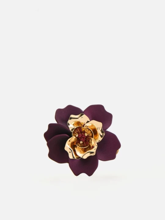 Foto del prodotto Reserved - Spilla con motivo floreale - viola scuro