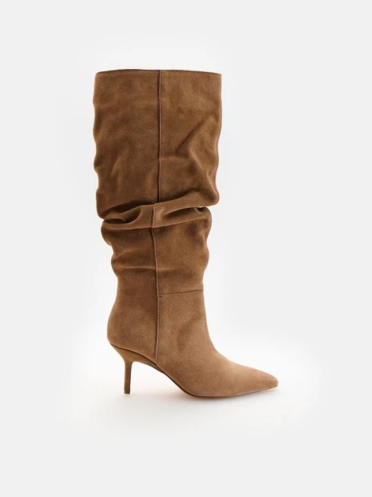 Foto del prodotto Reserved - Stivali in camoscio con tacco - beige