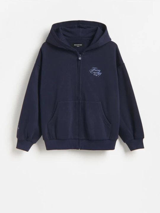 Foto del prodotto Reserved - Sudadera con texto en la espalda - blu scuro