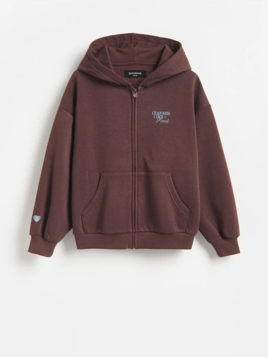 Foto del prodotto Reserved - Sudadera con texto en la espalda - marrone