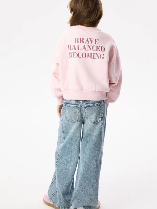 Foto del prodotto Reserved - Sudadera con texto en la espalda - rosa pastello