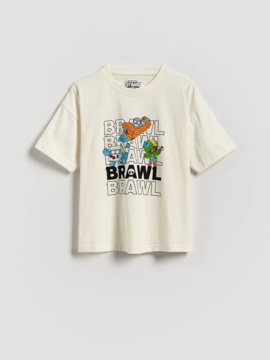 Foto del prodotto Reserved - T-shirt Brawl Stars - panna