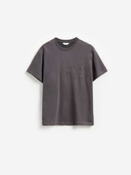 Foto del prodotto Reserved - T-shirt comfort con taschino - grigio scuro