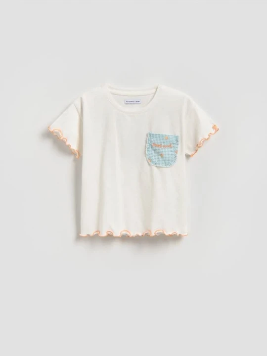 Foto del prodotto Reserved - T-shirt con applicazione - panna