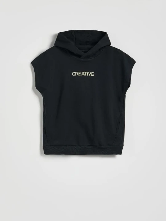 Foto del prodotto Reserved - T-shirt con cappuccio - nero