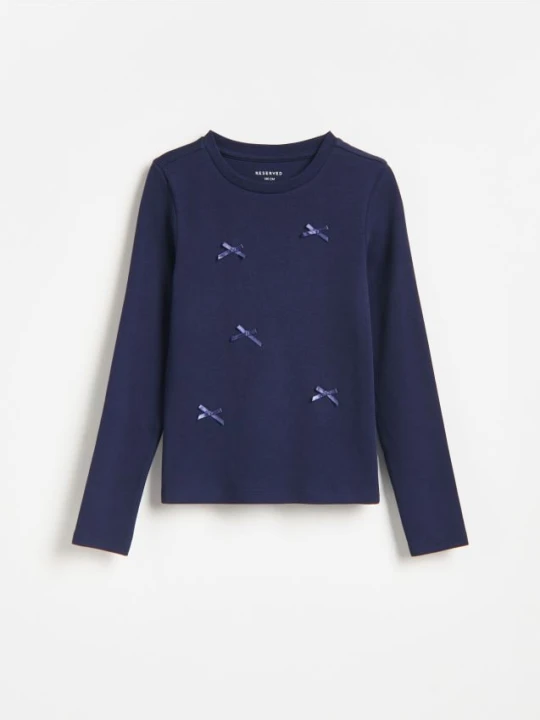 Foto del prodotto Reserved - T-shirt con fiocchi - blu scuro