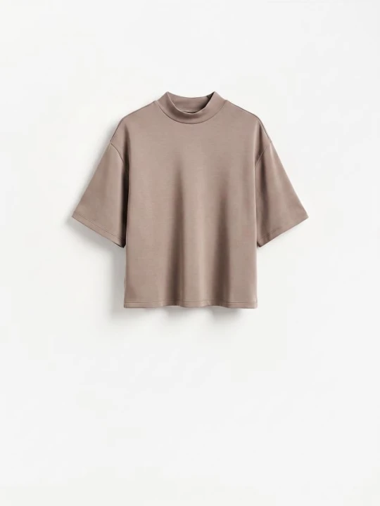 Foto del prodotto Reserved - T-shirt con modal - caffè