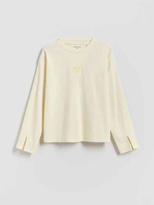 Foto del prodotto Reserved - T-shirt con ricamo - nude