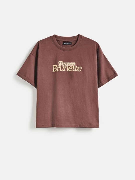 Foto del prodotto Reserved - T-shirt con stampa - caffè