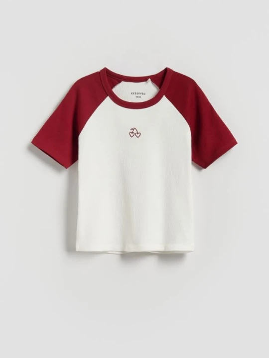 Foto del prodotto Reserved - T-shirt con stampa in rilievo - multicolore