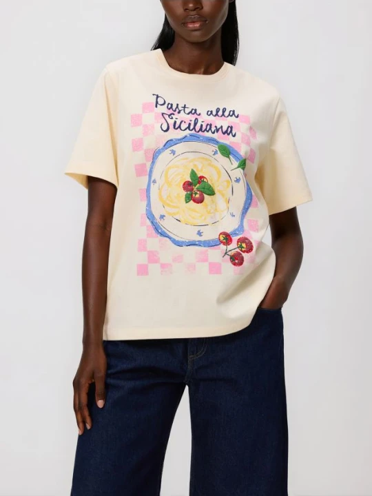 Foto del prodotto Reserved - T-shirt con stampa - nude