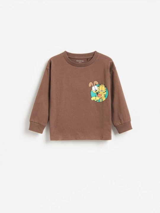 Foto del prodotto Reserved - T‑shirt Garfield - marrone scuro