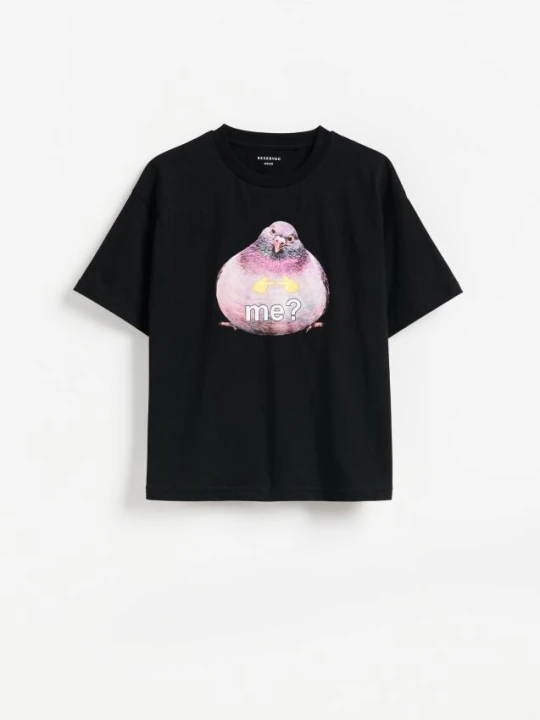 Foto del prodotto Reserved - T-shirt in cotone - grigio scuro