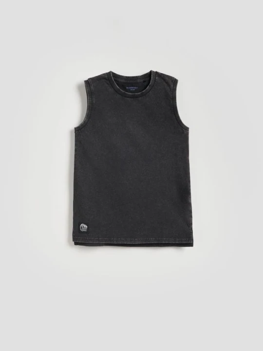 Foto del prodotto Reserved - T-shirt in cotone senza maniche - nero