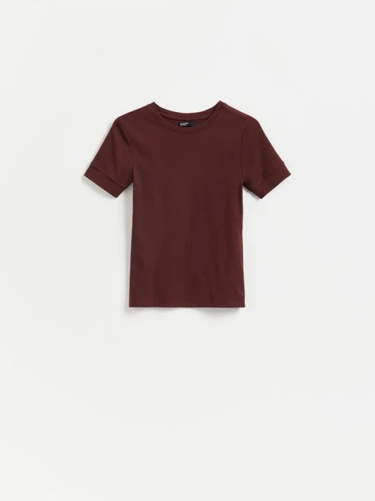Foto del prodotto Reserved - T-shirt in misto modal - bordeaux