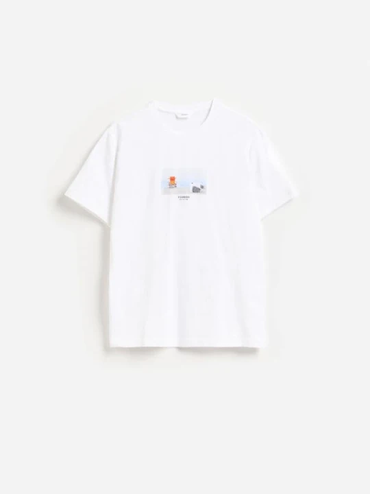 Foto del prodotto Reserved - T-shirt regular fit con stampa - bianco