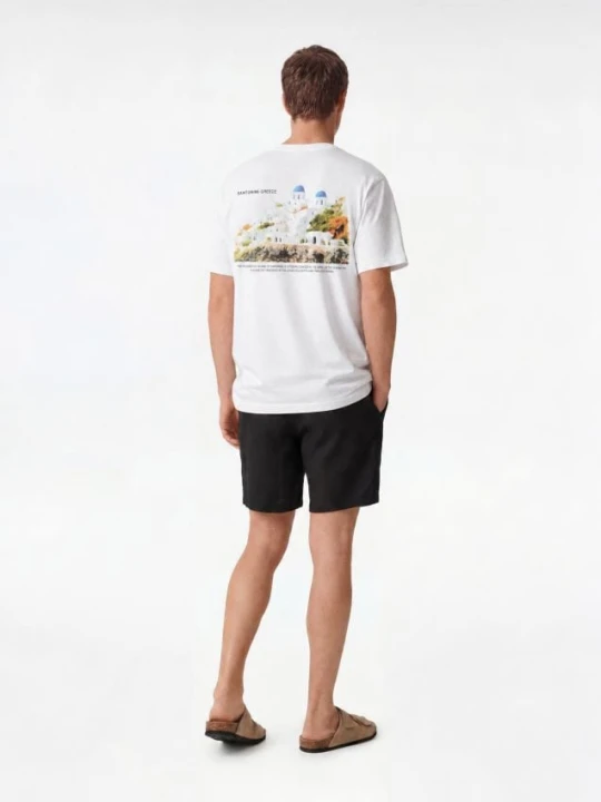 Foto del prodotto Reserved - T-shirt regular fit con stampa posteriore - bianco
