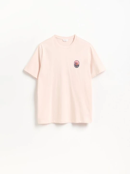 Foto del prodotto Reserved - T-shirt regular fit in cotone - rosa pastello