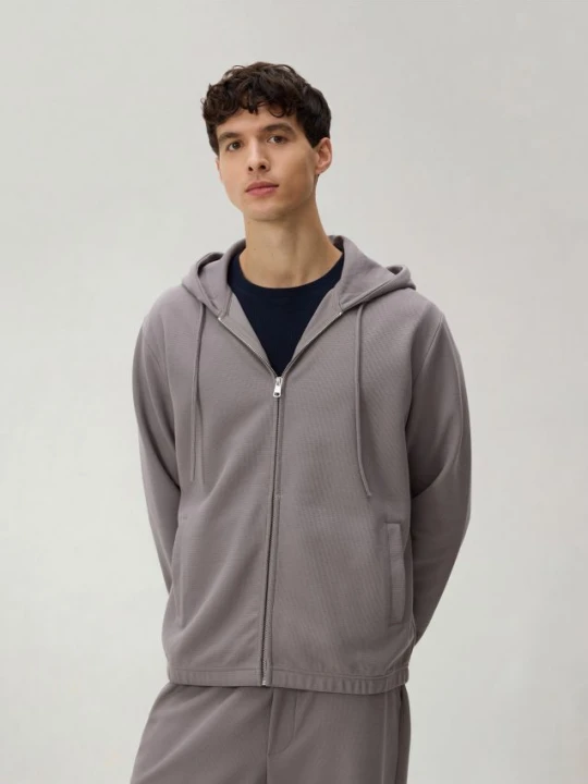 Foto del prodotto Reserved - Top da jogging con zip e cappuccio - caffè