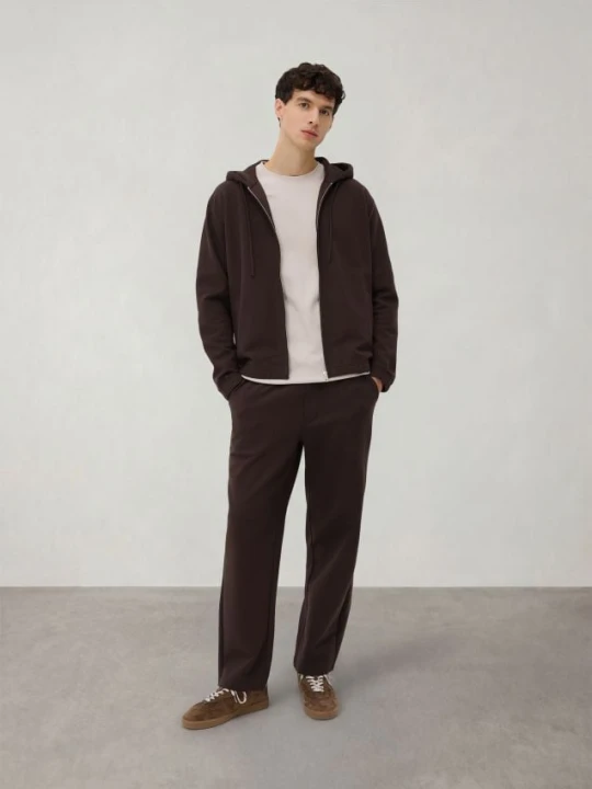 Foto del prodotto Reserved - Top da jogging con zip e cappuccio - marrone
