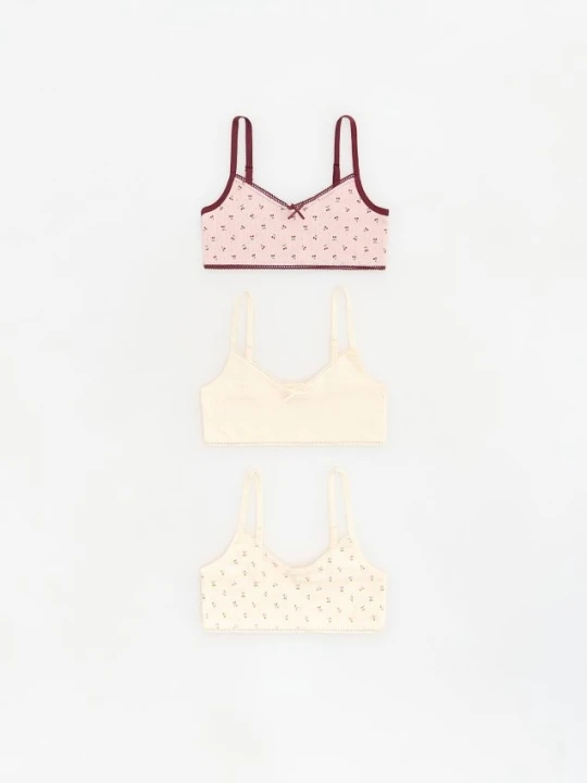 Foto del prodotto Reserved - Top in cotone 3 pack - rosa cipria